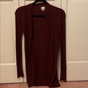Burgundy Cardigan